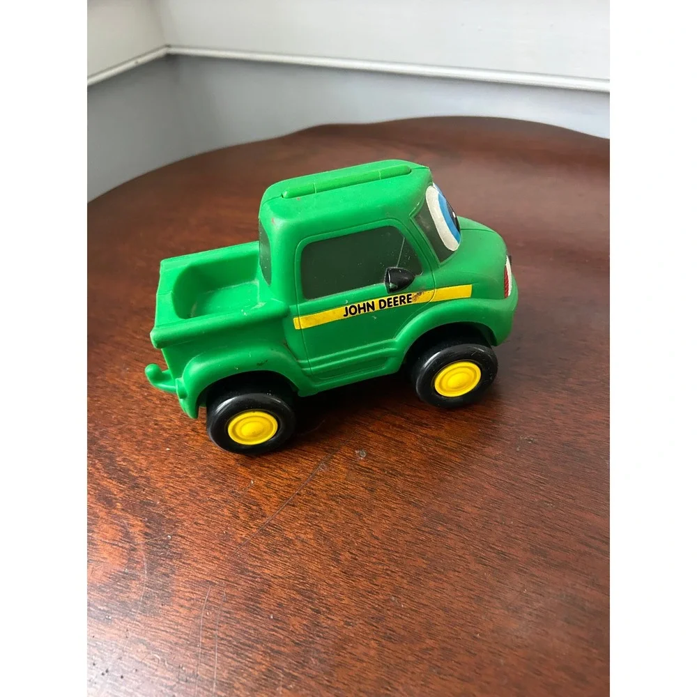 Vintage 1997 John Deere Ertl Green Pickup Truck Fold Open Farm Toy 0078ZD